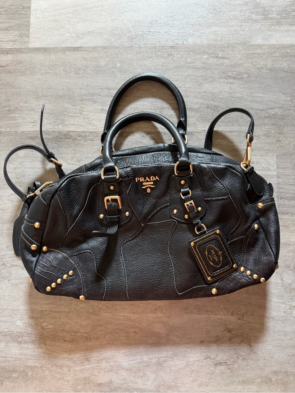 PRADA Black Bowler Bag — FREE SHIPPING!! - Picture 2 of 10
